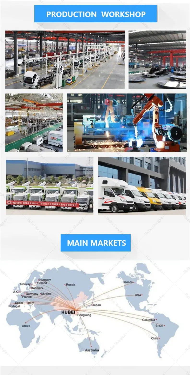 Chinese 190HP 230HP Euro 2 Euro 3 Euro 4 Euro 5 Clean Water Tank 9 Cbm Waste Water Tank 7 Cbm High Pressure Road Washing Truck Road Sweeper Truck